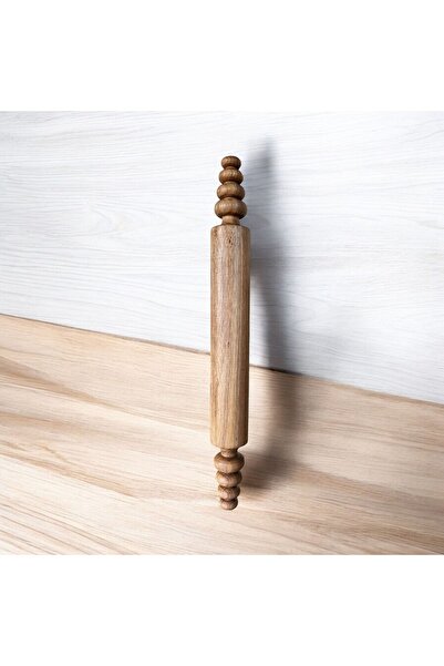 zagorwood Hamur Açma Merdanesi Ceviz Ağacı  Tek Parça Ahşap  Tasarım  Ceviz M...