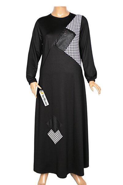 Hermevsim Rochie neagră Özlem 2 ip pentru femei Missbah cu accesorii combinate