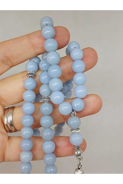 Yasamtohumu Angelite Stone 99 Ροζάριο 8mm (3927)