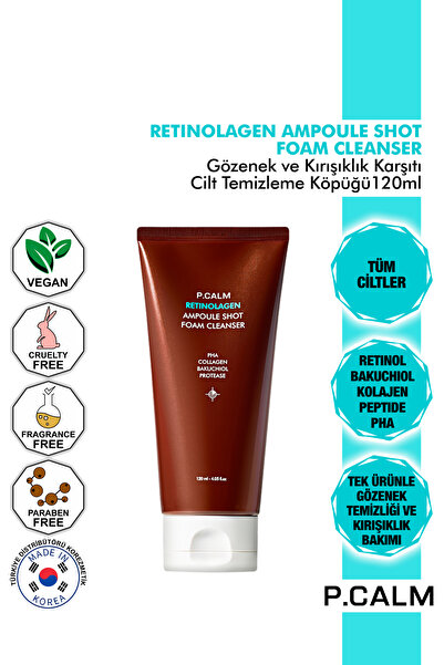 P Calm P.Calm Bakuchiol,Retinol ve Kolajen içeren Gözenek & Kırışıklık Karşıt...