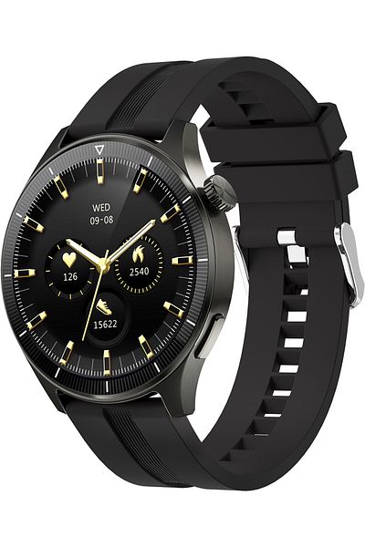 AUKEY Sw-2P-Gy Smart Watch - 3.7cm Lcd, Bluetooth, Health Surveillance, Sports Notifications, Ip67 Gray