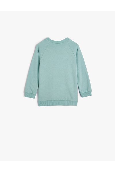 Koton Dinosaur Patterned Crew Neck Cotton Long Sleeve Sweat
