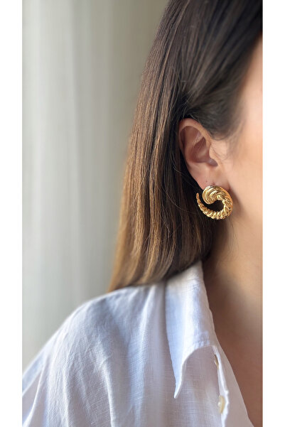 CHARMLUCKY ÇELİK TIRTIKLI YILAN KÜPE