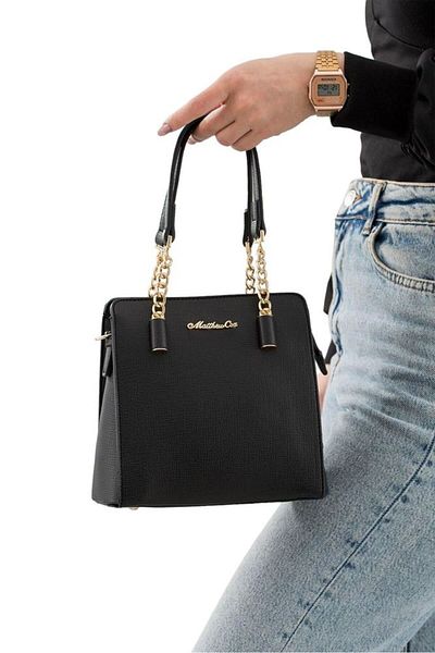 Matthew Cox T763 Model Black Women's Handbag