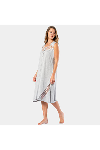 TÜREN Women's Oversized Nightgown 3124/Grey