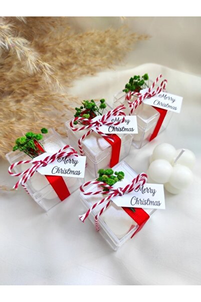 ceysethome Yılbaşı Hediyesi Kokulu Yazılı Bubble Mum 2 Adet / Solmayan Çiçekl...