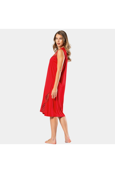 TÜREN Women's Oversized Nightgown 3124/Red