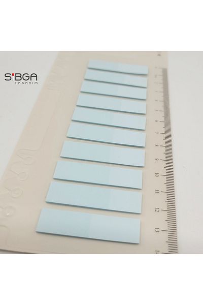 sibga tasarım Transparent Colored Post-It Note Paper - 200 Sheets Bookmark Sticker