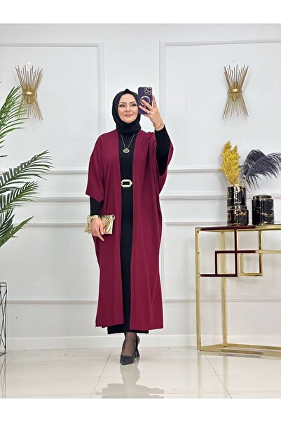 Enans Design Kimono caftan hijab cu jumătate de mânecă Amine