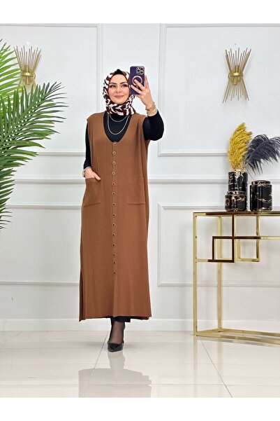 Enans Design سترة نسائية محبوكة مضلعة، سترة طويلة المظهر