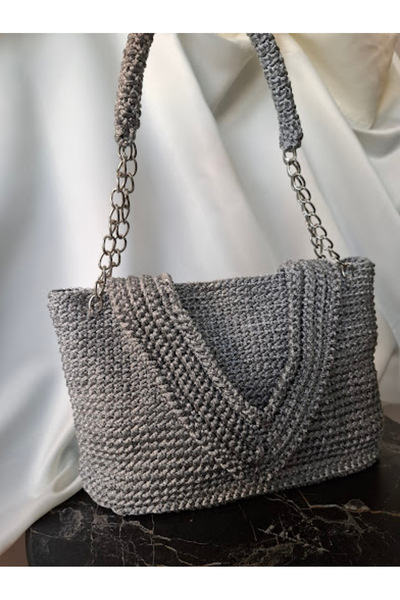 sedef exclusive Sevil Handmade Makrome Tığ İşi Çanta