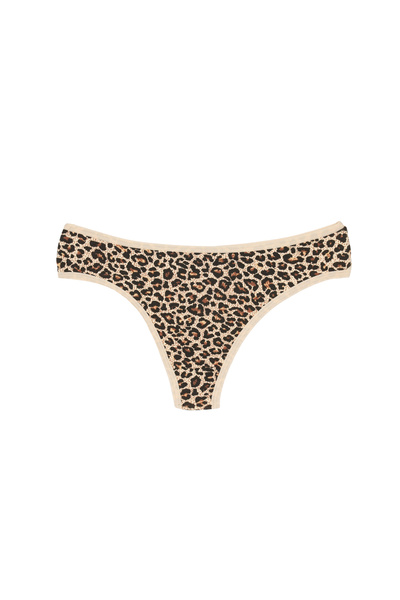 İNSPİRA Βαμβακερό Elastane Γυναικείο εσώρουχο Thong 2 Pack Leopard Mouse μοτίβο String Model