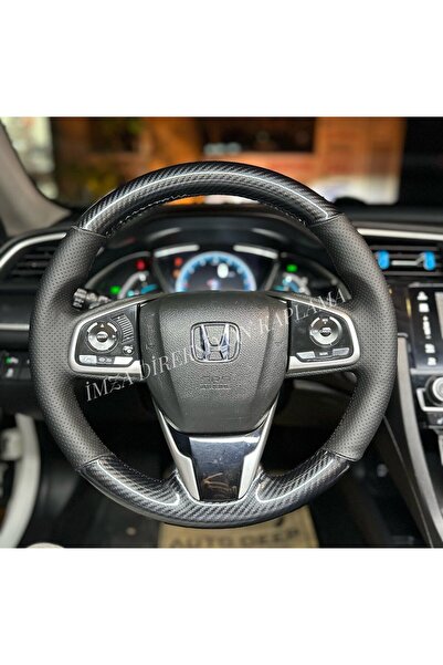 imza direksiyon kılıfı Honda Civic Fc5 Araca Özel Direksiyon Kılıfı (5D KRİST...