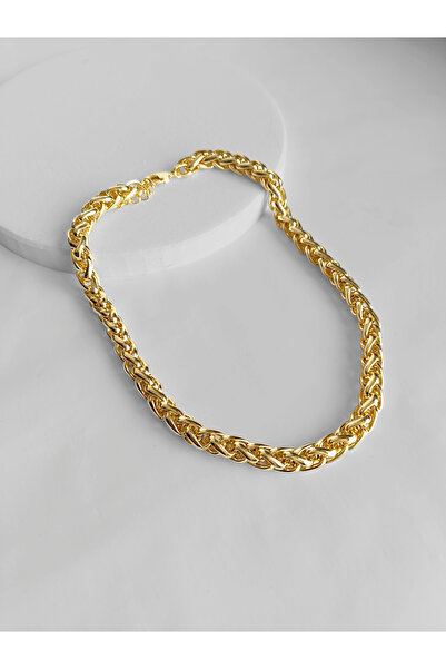 Marlenka Çelik Kalın Halat Zincir Kolye
