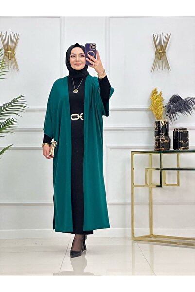 Enans Design Kimono caftan hijab cu jumătate de mânecă Amine