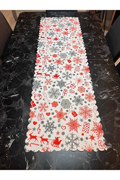 Yıldız Accessory Runner cu fulgi de nea alb de Anul Nou