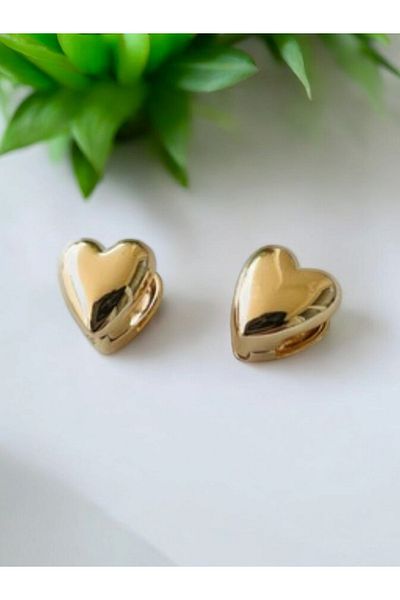 Marlenka Steel Heart Boom Earring