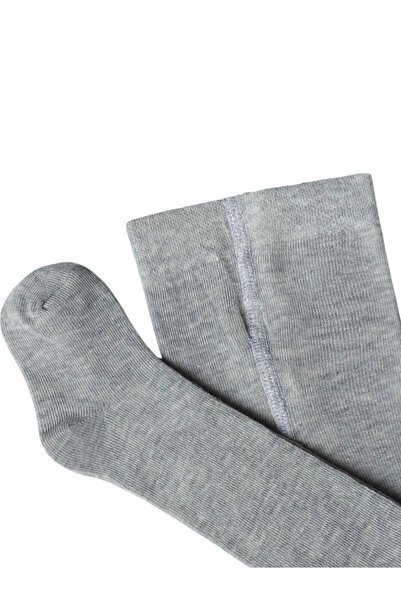 GizaKids Kız Erkek Unisex Bebek Çocuk Pamuklu Krem Gri Siyah Külotlu Çorap 3l...