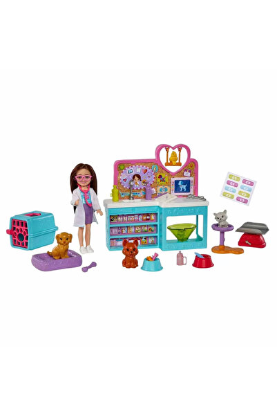 NW NessiWorld Barbie Chelsea Meslekleri Öğreniyor Veteriner Oyun Seti HGT12