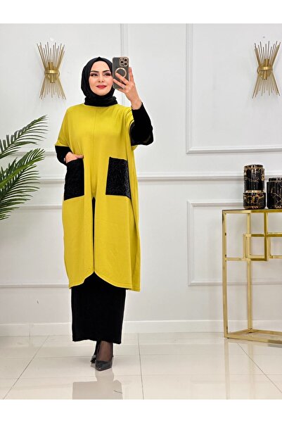 Enans Design Γυναικεία Πλεκτά Ενδύματα Τεσσέτουρ Πόντσο/Τουνίκ