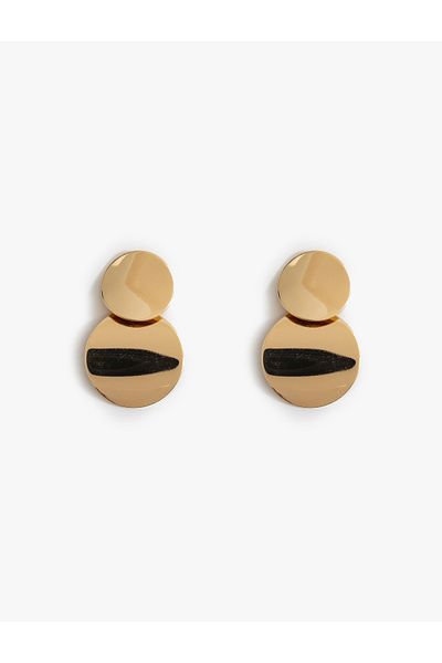 Koton Geometric Steel Earrings - Dangle Design