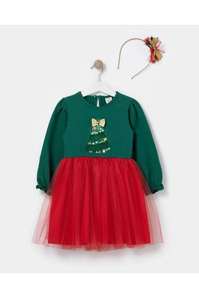 Magu Girls' New Year's New Year's Christmas Dress