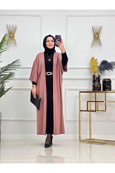 Enans Design كيمونو كفتان إسلامي بنصف كم أمين