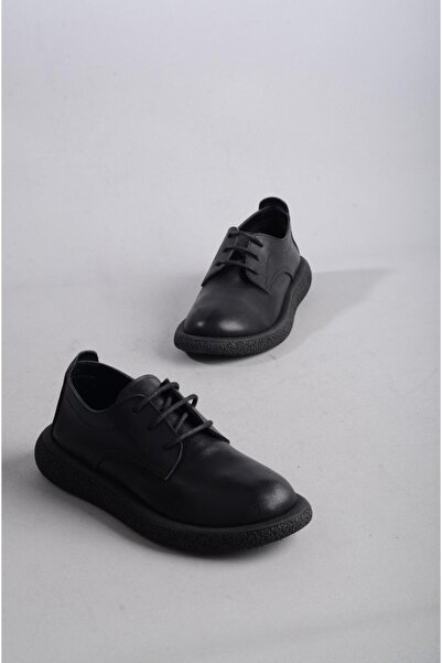 SEÇ KUNDURA SEÇ 1532 HAKİKİ DERİ MASKÜLEN AYAKKABI SİYAH