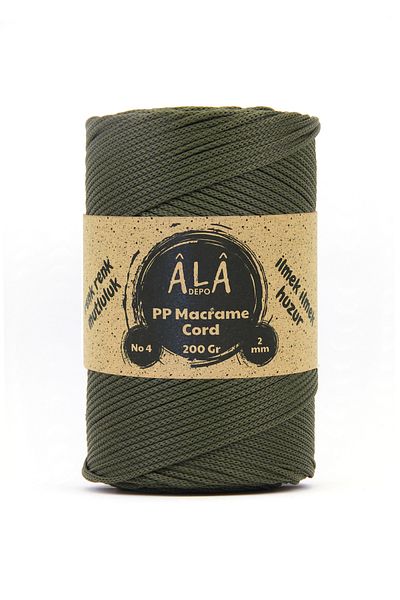 aladepo 200 g Πολυεστέρας (PP) Μακραμέ Σχοινί - Σχοινί 2mm, Σχοινί Supla και Σχοινί τσάντας