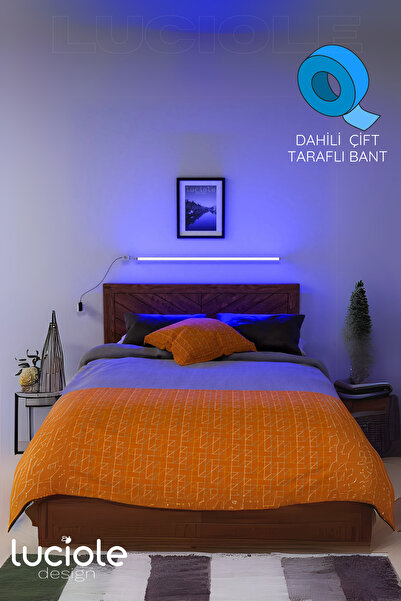 luciole Uzaktan Kumandalı Led Lambader Yatak Ve Tv - Animasyon Renk Rgb Çok Renkli Duturuncu