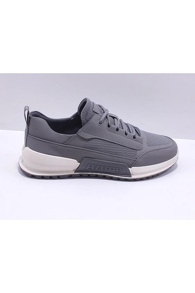 Guja Ανδρικό αθλητικό παπούτσι 24k514 υφασμάτινο με κορδόνια σε γκρι χρώμα
