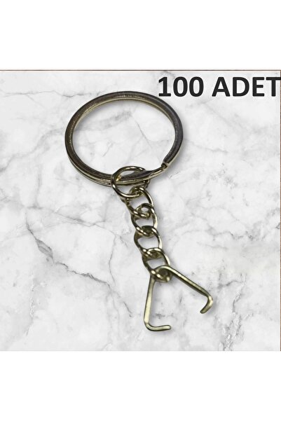 TıkTık AL Anahtarlik Halkasi Gümüş Ezme Anahtarlık Halkası 100 Adet ( Üçgen U...