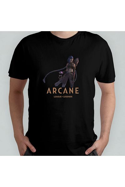Pixxa Μπλουζάκι Arcane Jinx Crew Neck 100% βαμβακερό - Μοντέλο 1