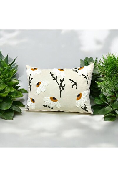 HD HOME COLLECTİON Tesatura de in 35*50 Husa de perna cu model de margarete (...