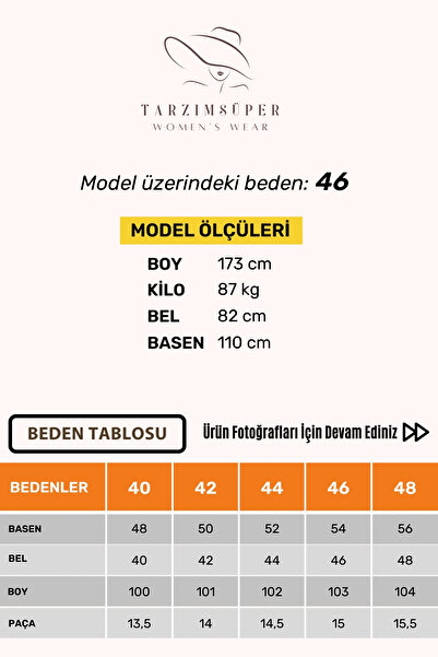 tarzımsüper Büyük Beden Full Likralı Esnek Konfor Modeli Beli Lastikli Toparlayıcı Yüksel Bel Tayt Kot Pantolon