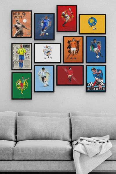 Famous Footballers 12 Pieces Wooden Mdf Table Zlltb402