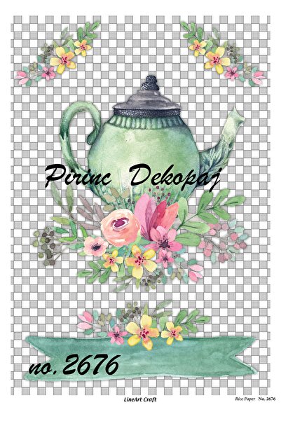 LİNEART ورق ديكوباج نحاسي Lineart رقم: L2676- 29x42 سم