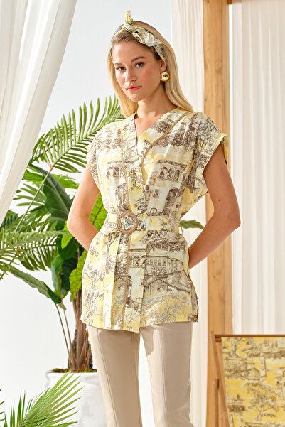 Naramaxx Kolsuz Desenli Kimono