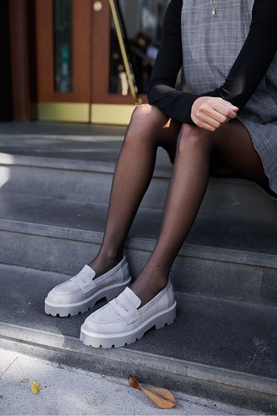 ANGELİNA JONES ALBERTO PANTOF DE DAMA GRI SUEDE EVA SOL LOAFER