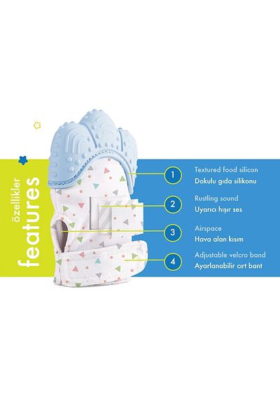 Babyjem قفاز عضاضة 526 أزرق