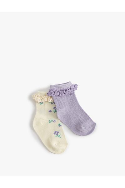 Koton Set de 2 șosete cu dantelă