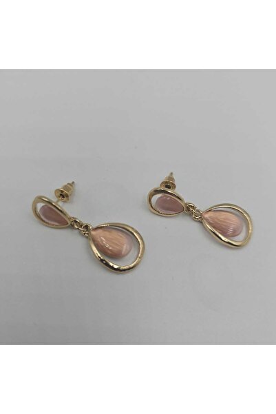 Pembe 60'S Vintage Küpe
