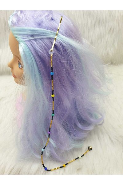 HAPPY HANDMADE 26cm Buckle/Hair Beads-Hair Earrings-Hair Accessory-Gift