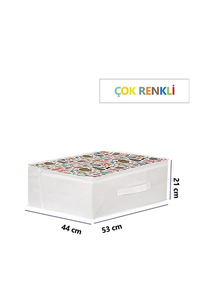 Vedsey 53x44x21 εκ. Σετ 3 κάτω από το κρεβάτι και οργανωτής ντουλαπιού - Παιδική τσάντα με χαριτωμένο σχέδιο πάπλωμα