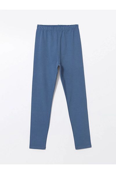 LC Waikiki Colanți de bază pentru fete LCW Kids Plum Beli Elastic