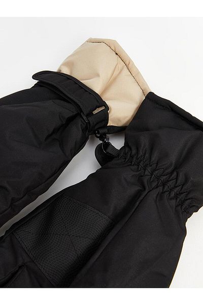 LC Waikiki LCW ACCESSORIES Ανδρικά γάντια χιονιού με τυπωμένο κείμενο