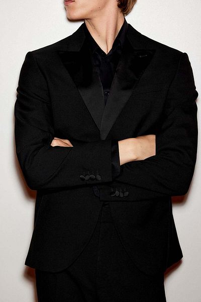 H&M Slim Fit Single-breasted Tuxedo Jacket