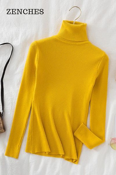 ZENCHES Pulover Slimfit cu gât