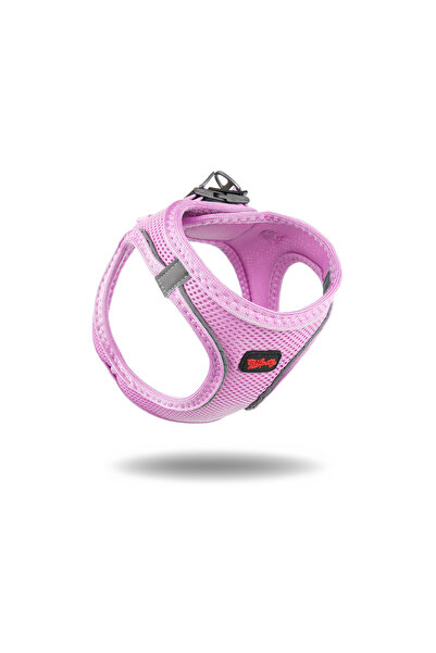 Tailpetz Kedi Köpek Air-Mesh Göğüs Tasması ve Gezdirme Sevk Kayışı Seti 2Sİ1 ARADA Lila