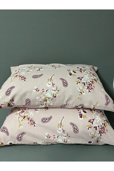 Belsina Home 2 Pieces Zippered Pillow Case 50X70 cm Cotton